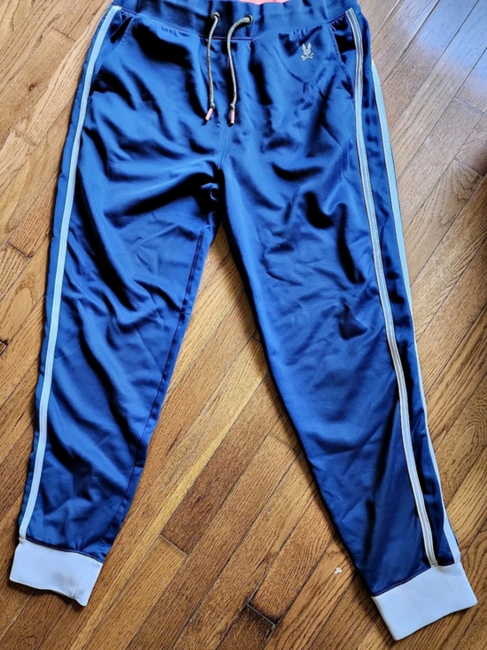 Psycho Bunny Track Pants / Joggers Blue & White XL